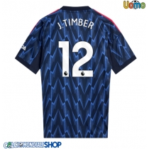 Maglie da calcio Arsenal Jurrien Timber #12 Seconda Maglia 2025-26 Manica Corta